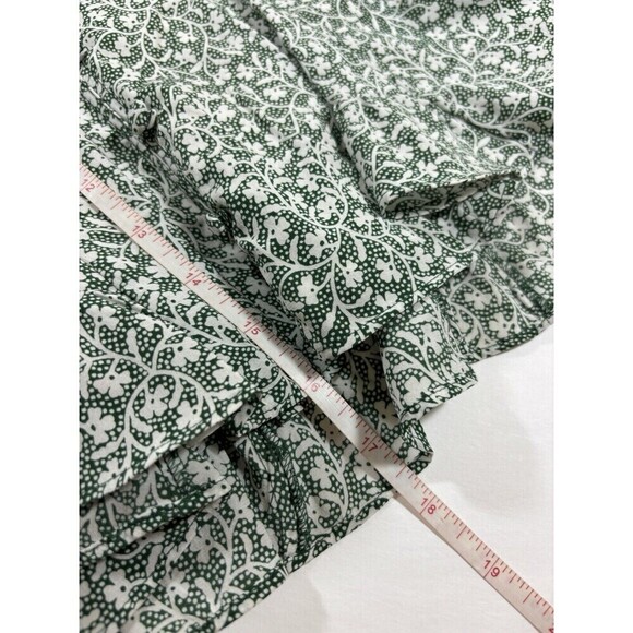 Veronica Beard Desio Mini Dress Green Cream Floral Print 2 - Picture 9 of 12